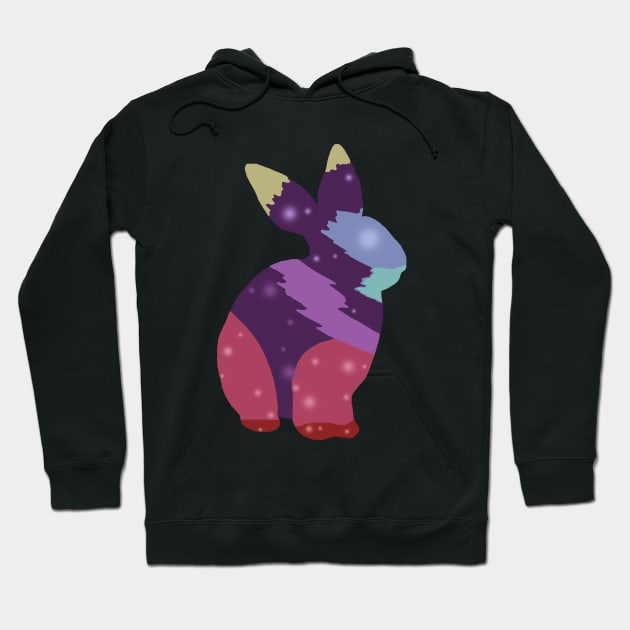 Rabbit Animal Gradation Hoodie by malaqueen